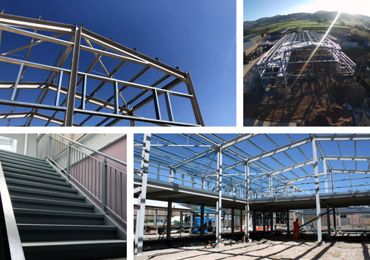 On-Site Steel Work Installation - Steel 4 Structures